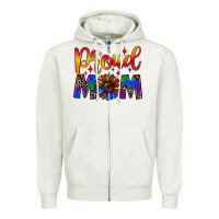 Oatmeal Heather proud mom Zipper Hoodie - JahusDesignShop