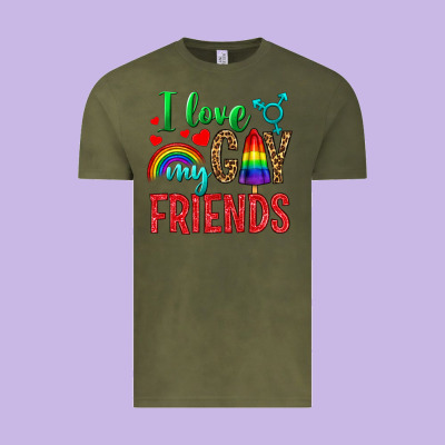 I Love My Gay Friends Vintage Tee Designed By Bundleandbundleshop