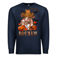 Navy Boohaw Heifer Premium Sweatshirt - RanaPortraitStore