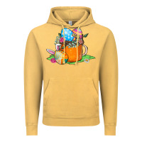 Vintage Mustard Easter Coffee Vintage Hoodie - CowhideDigitalArt