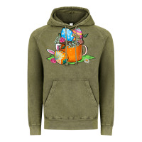 Vintage Olive Easter Coffee Vintage Hoodie - CowhideDigitalArt