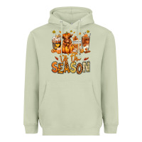 Matcha Tis' the season Fall Heifer coffee cups Heavyweight Hoodie - RanaPortraitStore