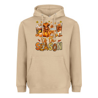 Mushroom Tis' the season Fall Heifer coffee cups Heavyweight Hoodie - RanaPortraitStore