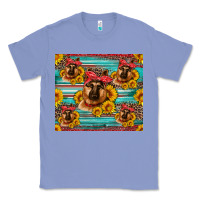 Colony Blue german shepherd with sunflowers Classic Tee - Artiststas