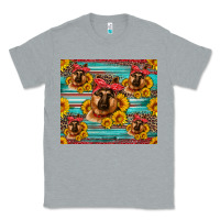 Heather Grey german shepherd with sunflowers Classic Tee - Artiststas