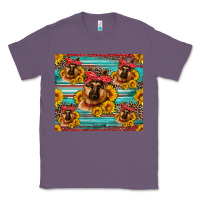 Lavender german shepherd with sunflowers Classic Tee - Artiststas