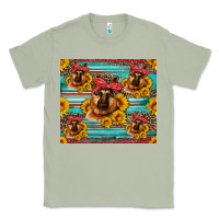Matcha german shepherd with sunflowers Classic Tee - Artiststas