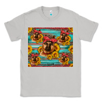 Moon Dust german shepherd with sunflowers Classic Tee - Artiststas