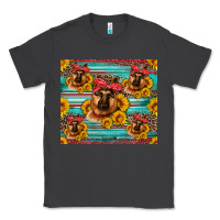 Smoke german shepherd with sunflowers Classic Tee - Artiststas
