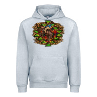 Heather Grey Western Christmas Rodeo Distressed Urban Hoodie - RanaPortraitStore