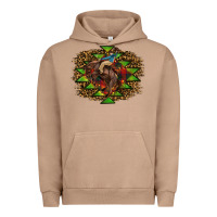 Pigment Burro Western Christmas Rodeo Distressed Urban Hoodie - RanaPortraitStore