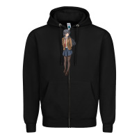 Black mai sakurajima Zipper Hoodie - DesigneFamous