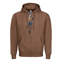 Chestnut mai sakurajima Zipper Hoodie - DesigneFamous