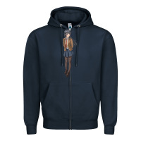 Navy mai sakurajima Zipper Hoodie - DesigneFamous