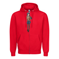 Red mai sakurajima Zipper Hoodie - DesigneFamous