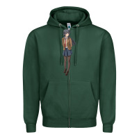 Sports Green mai sakurajima Zipper Hoodie - DesigneFamous