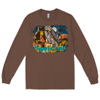 Chestnut Happy Fall Y'all Owl Long Sleeve Tee - LillyAllenDesigns
