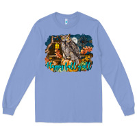 Colony Blue Happy Fall Y'all Owl Long Sleeve Tee - LillyAllenDesigns