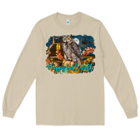 Mushroom Happy Fall Y'all Owl Long Sleeve Tee - LillyAllenDesigns