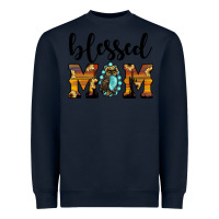 Navy blessed mom Heavyweight Sweatshirt - JahusDesignShop