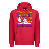Cardinal theres some horrors in this house Premium Hoodie - Artiststas