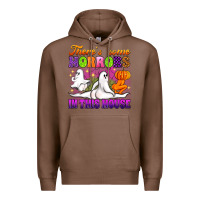 Chestnut theres some horrors in this house Premium Hoodie - Artiststas