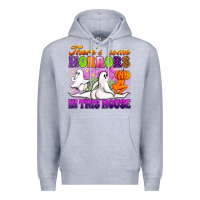 Heather Grey theres some horrors in this house Premium Hoodie - Artiststas