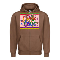 Chestnut choose love tumbler Zipper Hoodie - JahusDesignShop