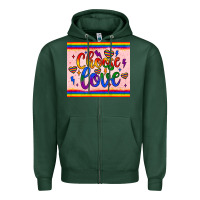Sports Green choose love tumbler Zipper Hoodie - JahusDesignShop