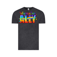 Vintage Black Always An Ally Pride LGBTQ Vintage Tee - BundleAndBundleShop