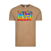 Vintage Coffee Always An Ally Pride LGBTQ Vintage Tee - BundleAndBundleShop