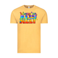 Vintage Mustard Always An Ally Pride LGBTQ Vintage Tee - BundleAndBundleShop