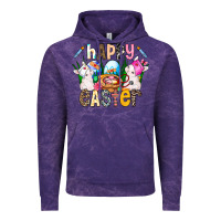 Cloud Purple Happy Easter Vintage Hoodie - CowhideDigitalArt