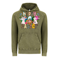 Vintage Olive Happy Easter Vintage Hoodie - CowhideDigitalArt
