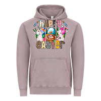 Vintage Zinc Happy Easter Vintage Hoodie - CowhideDigitalArt
