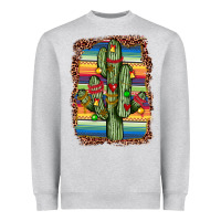 Heather Grey Christmas cactus Heavyweight Sweatshirt - JahusDesignShop