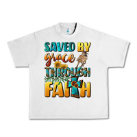 Lunar Rock saved by grace through faith Urban Heavy Tee - BundleAndBundleShop