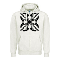 Trippy Psychedelic Rave Sacred Geometry Zipper Hoodie | Teevron