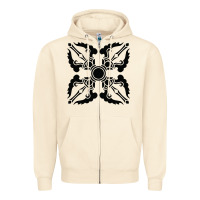 Sandshell trippy psychedelic rave sacred geometry Zipper Hoodie - DesigneFamous