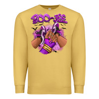 Antique Gold Boo-jee Halloween afro sneakers Premium Sweatshirt - RanaPortraitStore