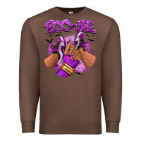 Chestnut Boo-jee Halloween afro sneakers Premium Sweatshirt - RanaPortraitStore