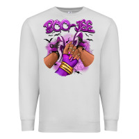 Dove Grey Boo-jee Halloween afro sneakers Premium Sweatshirt - RanaPortraitStore