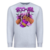 Heather Grey Boo-jee Halloween afro sneakers Premium Sweatshirt - RanaPortraitStore