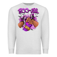 Oatmeal Heather Boo-jee Halloween afro sneakers Premium Sweatshirt - RanaPortraitStore