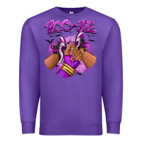 Purple Boo-jee Halloween afro sneakers Premium Sweatshirt - RanaPortraitStore