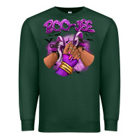 Sports Green Boo-jee Halloween afro sneakers Premium Sweatshirt - RanaPortraitStore