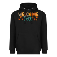 Black Welcome Fall Heavyweight Hoodie - RanaPortraitStore