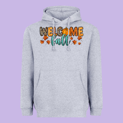 Welcome Fall Heavyweight Hoodie Designed By Ranaportraitstore