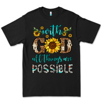 Black with god all things are possible Premium Tee - OliviaCreatesArt