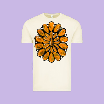 Orange Gemstone Vintage Tee Designed By Ranaportraitstore